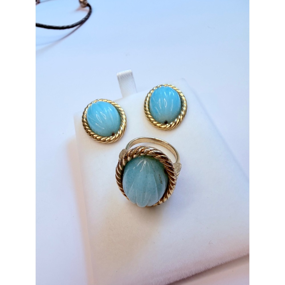 Vintage earrings and ring set